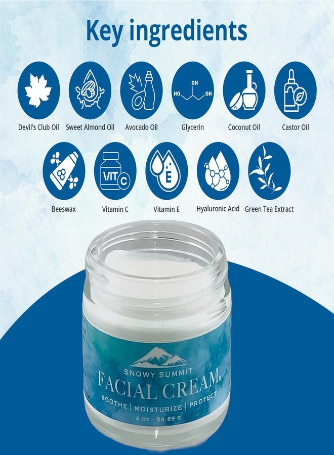 Snowy Summit Devil's Club Facial Cream - Luxurious Moisturizer Face Cream for Sensitive Skin - Non-Greasy Moisturizer with Natural Oils & Shea Butter - Alaskan Herbal Cream - Image 5